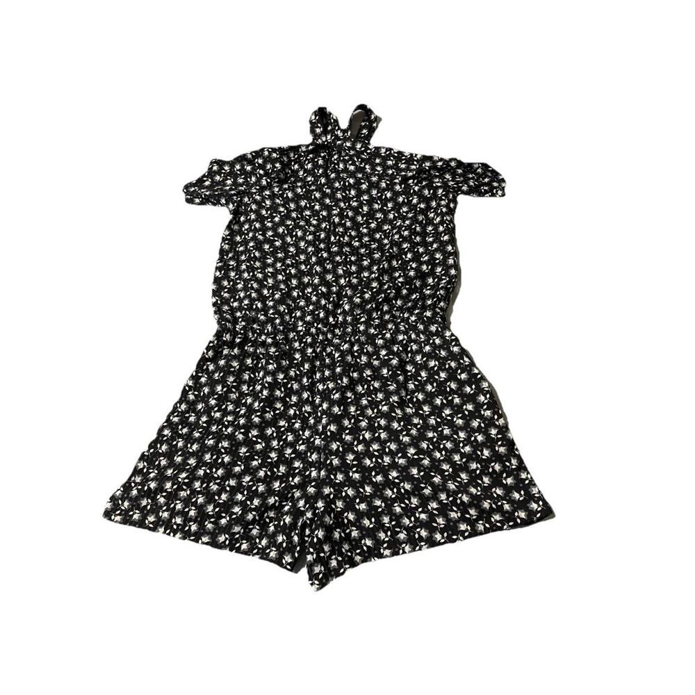Floral Print Loft Petites Romper Women’s XSP Black White Summer One Piece - Picture 2 of 7